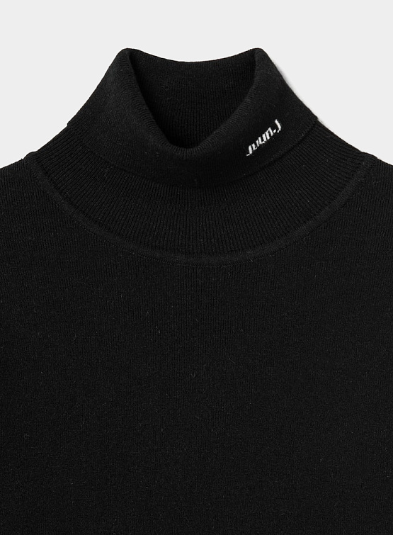 Женский бадлон JUUN.J Basic Turtleneck Knit Pullover Black
