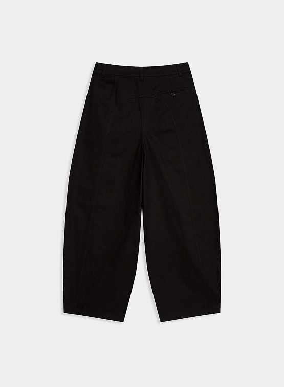 Женские брюки Open YY Wide-Leg Pleated Black