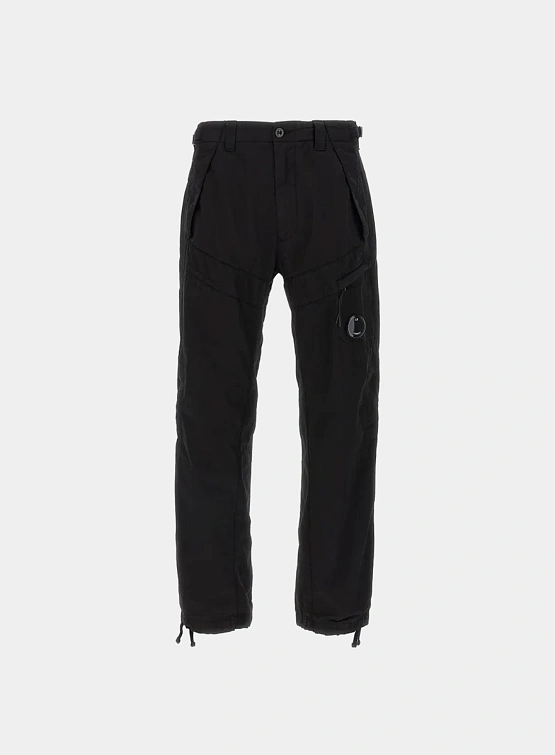 Брюки C.P. Company Cotton Gabardine Regular Cargo Black