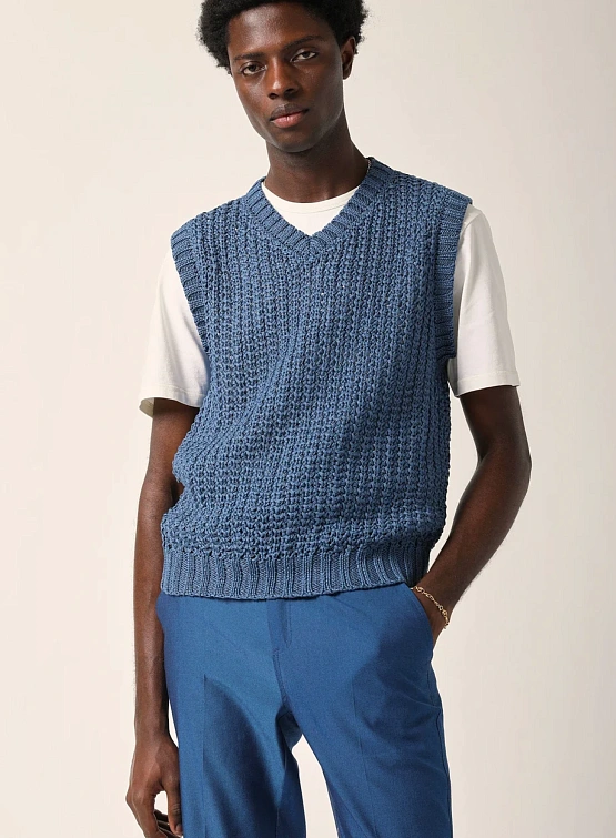 Жилет Corridor Mercerized Vest Blue