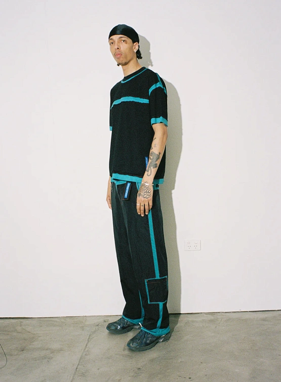 Футболка Jungles Jungles Panel Mesh Turquoise Black