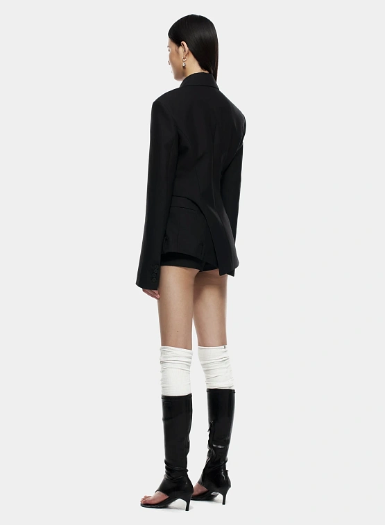 Женский блейзер MARRKNULL Black Dislocation Suit Black