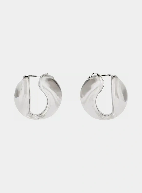 Серьги Coperni Logo Earrings Clear