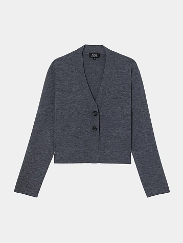 Женский кардиган A.P.C. Anna Cardigan Anthracite