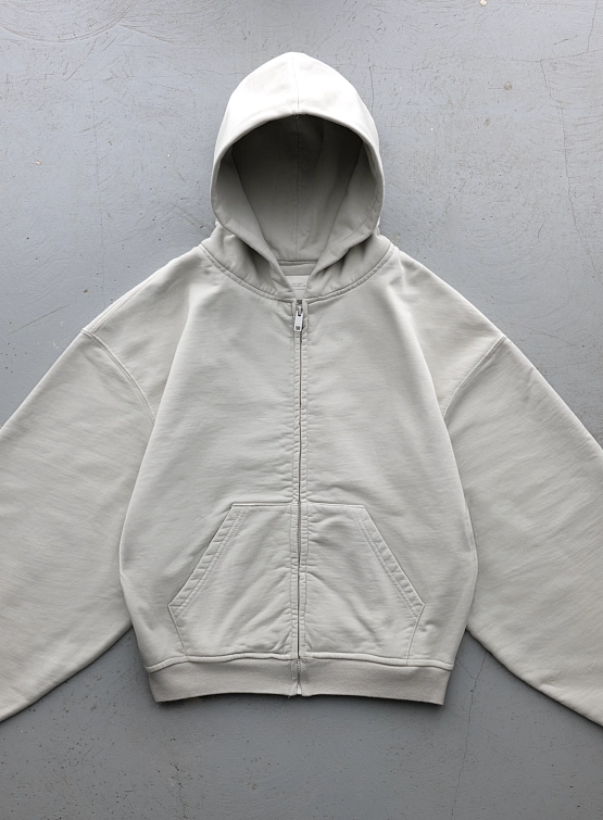 Зип-худи XSAI x STUDIO SLOW EXCLUSIVE ZIP HOODIE CEMENT