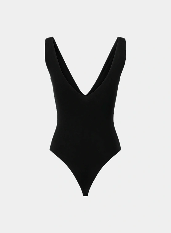 Женское боди entire studios V Neck Bodysuit Soot