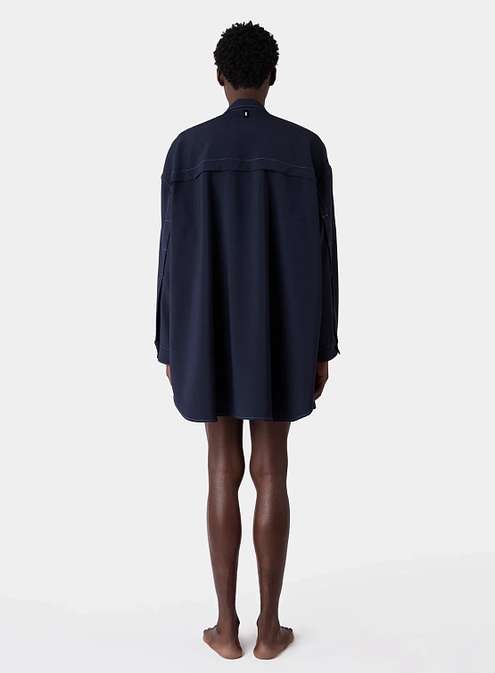 Рубашка Sunnei Mega Over Shirt Dark Blue