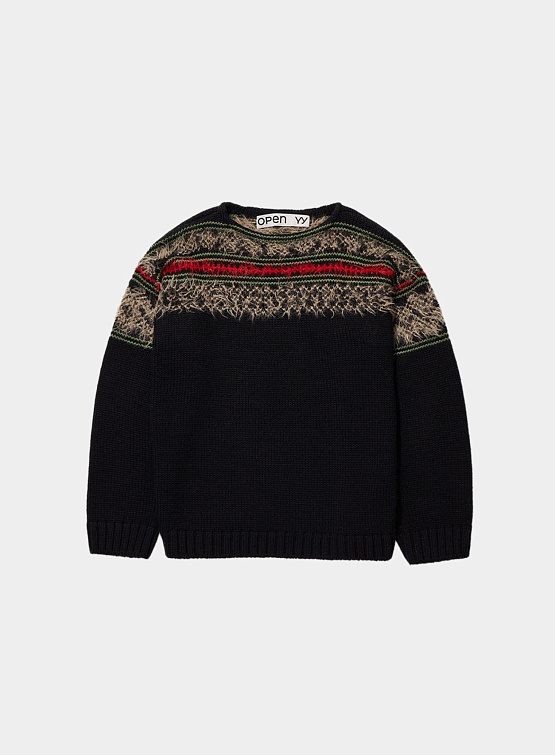 Свитер OPEN YY Fair Isle Sweater Black