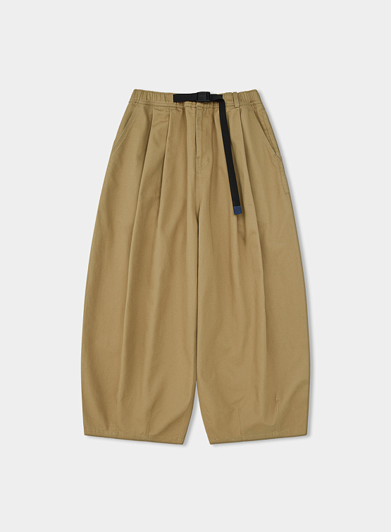 Брюки ANGLAN Twill Tuck Belt Balloon Pants Beige