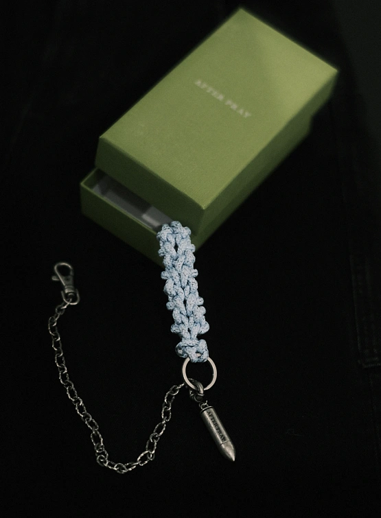 Брелок AFTER PRAY Flower Rope Chain Keyring Sky Blue