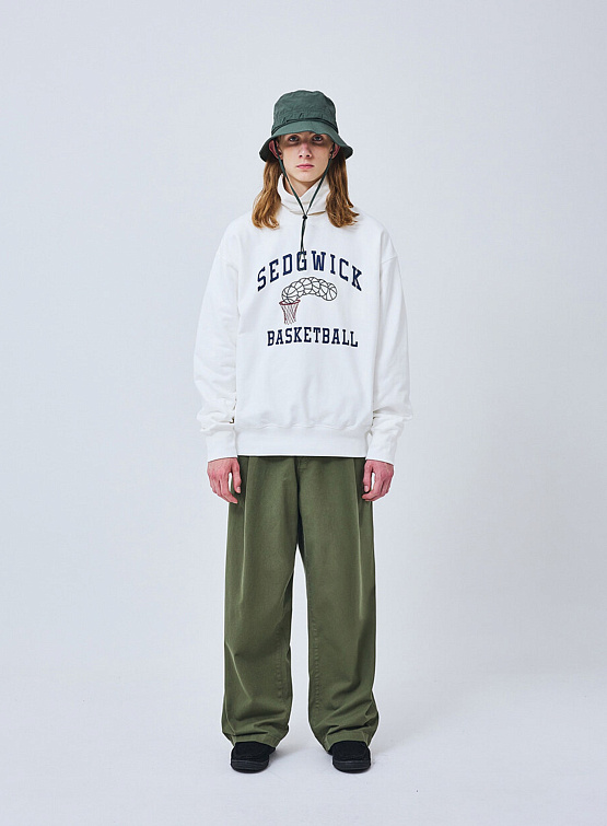 Брюки Uniform Bridge One Tuck Chino Pants Khaki