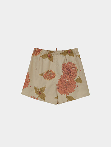 Шорты Recto Bohemian Vintage Flower Swim Pants Light Beige