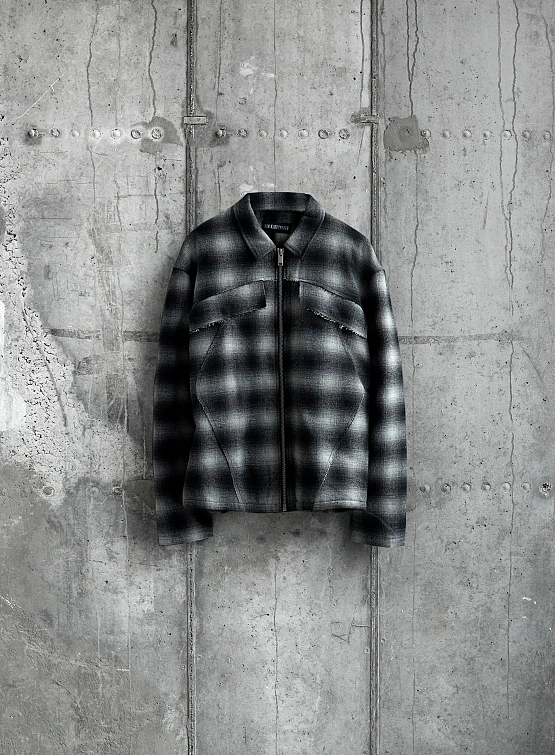 Куртка Han Kjøbenhavn Padded Checked Dark Grey
