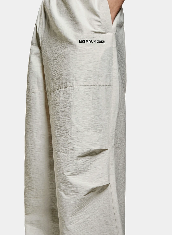 Брюки MKI MIYUKI ZOKU Washed Cotton Nylon Parachite Bone