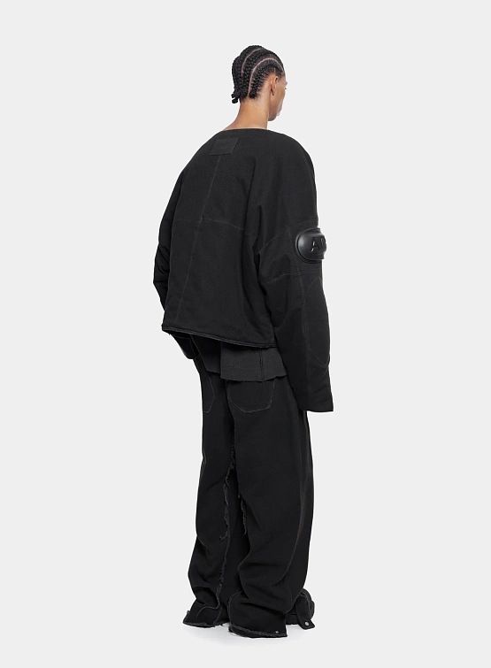 Джинсы ARNODEFRANCE Raw Edge Baggy Washed Black