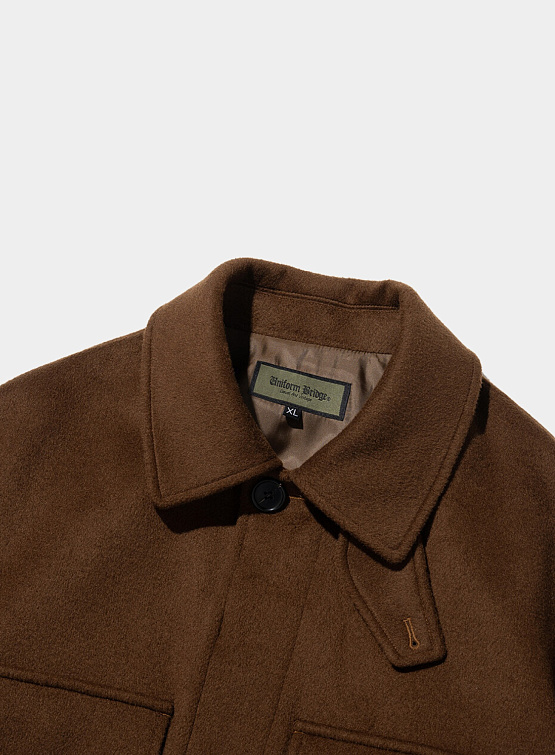 Полупальто Uniform Bridge Pocket Wool Short Coat Rust