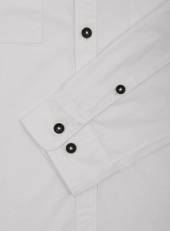 Рубашка C.P. Company Organic Gabardine Lens Gauze White