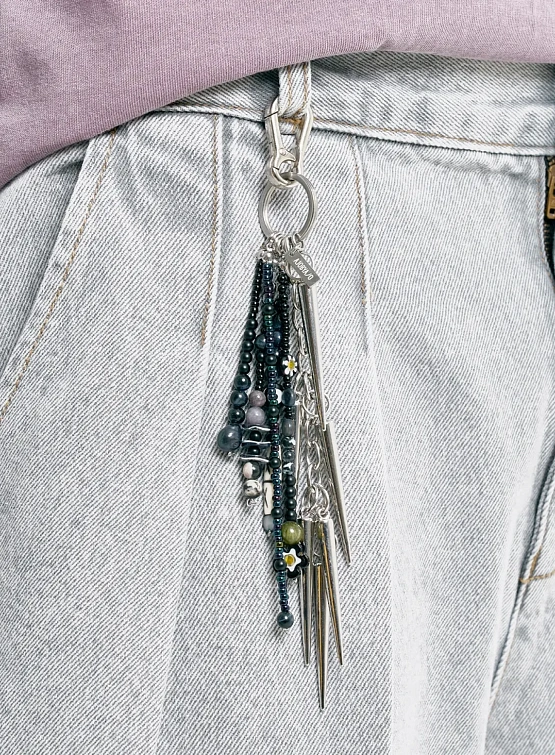 Брелок AJOBYAJO Studded Jangle Silver