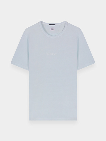 Футболка C.P. Company 24/1 Jersey Dyed Logo Starlight