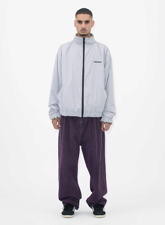 Двусторонняя флисовая куртка YESEYESEE Reversible Leopard Fleece Jacket Silver