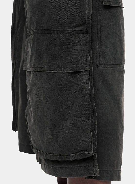 Шорты ARNODEFRANCE Rave Cargo Washed Black