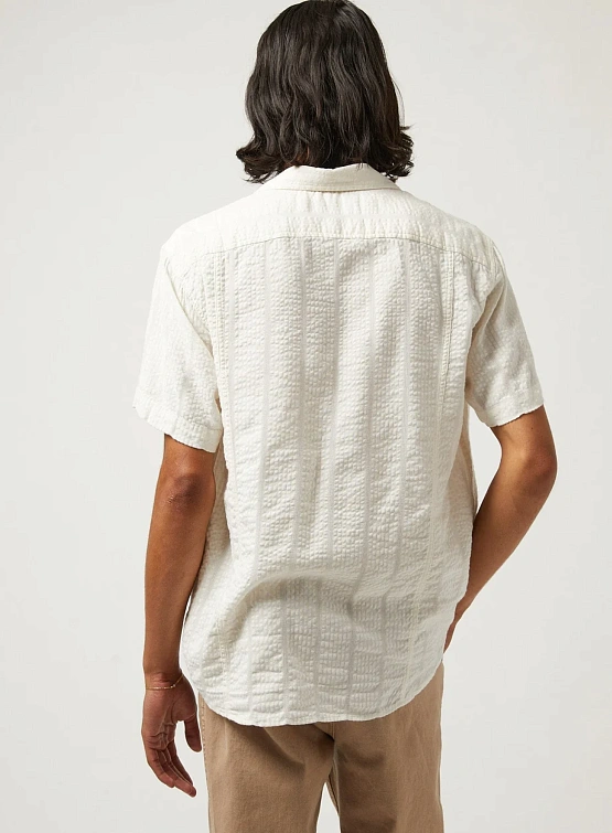 Рубашка Corridor Striped Seersucker SS White