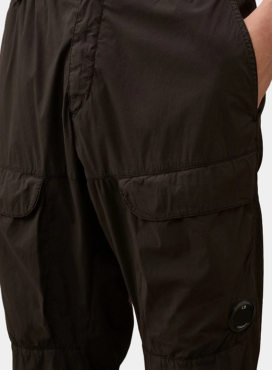 Брюки C.P. Company 50 Fili Stretch Loose Cargo Black