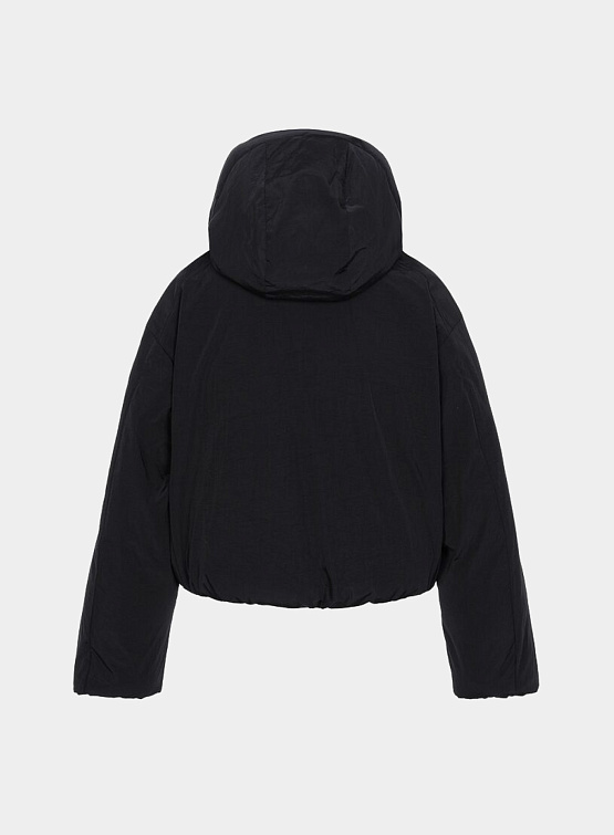 Женский пуховик JUUN.J Nylon Detachable Glossy Crop Down Black