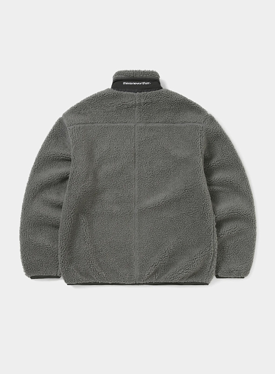 Флисовая куртка thisisneverthat SP Sherpa Fleece Charcoal