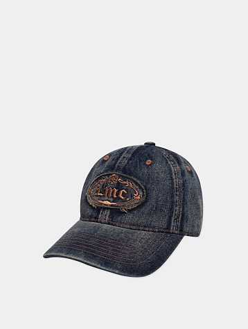 Кепка LMC Washed Denim Gothic Oval 6 Panel Navy