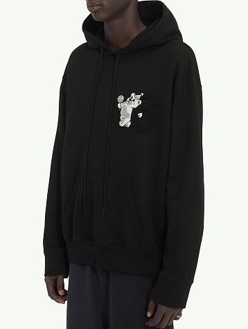 Худи MM6 Maison Margiela Unbrushed Jersey Black