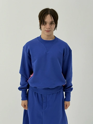 Свитшот Siniy Vsadnik Number Six Sweatshirt Racingblue/Pink