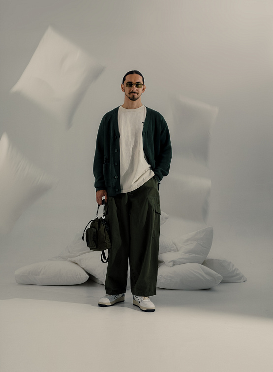 Кеды Enterprise Japan New Drop M Low Nabuk White/Black