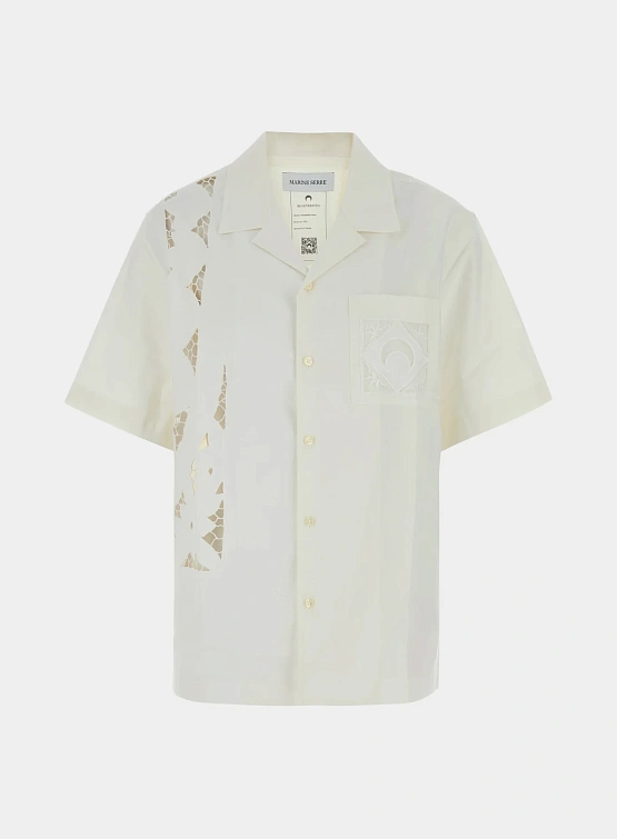 Рубашка Marine Serre Regenerated Household Linen White