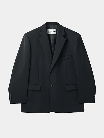 Пиджак Recto Oversize Single Breasted Wool Black