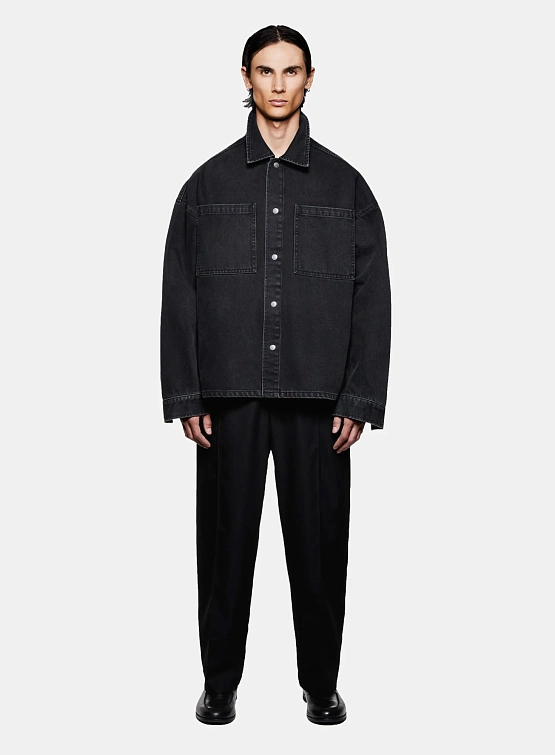 Джинсовая куртка MKI MIYUKI ZOKU Denim Box Washed Black