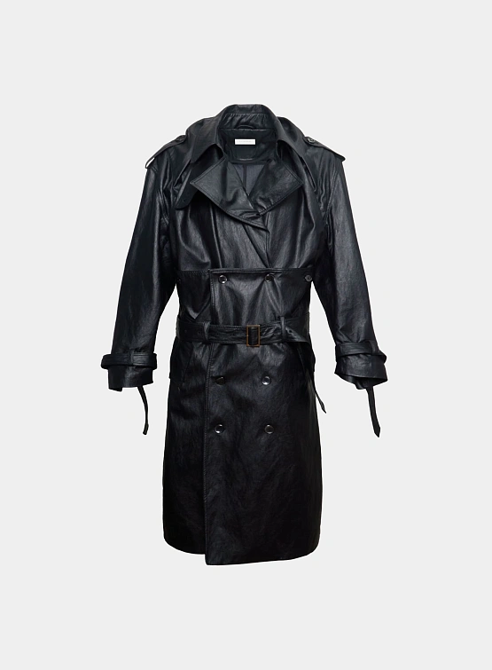Тренч JUNTAE KIM Corset Trench Coat Black