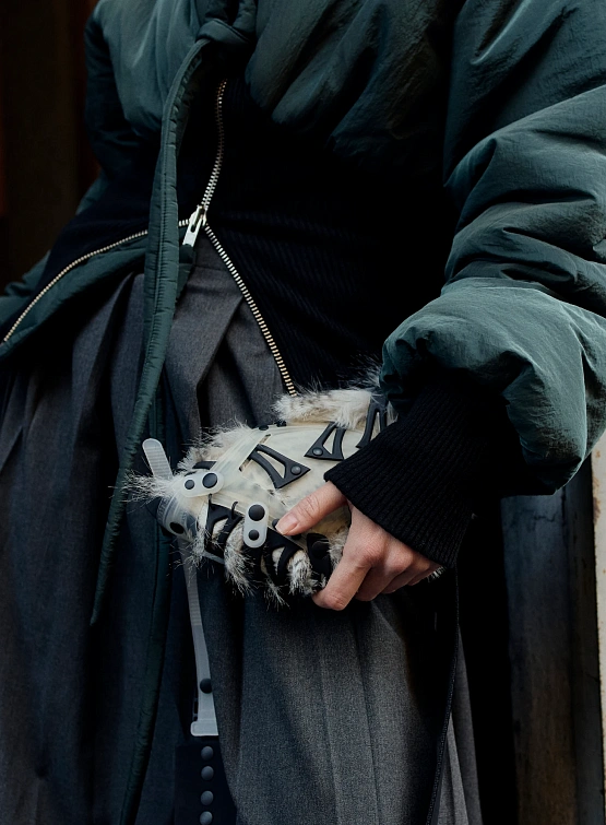 Женский бомбер Ottolinger Rib Puffer Jacket Green