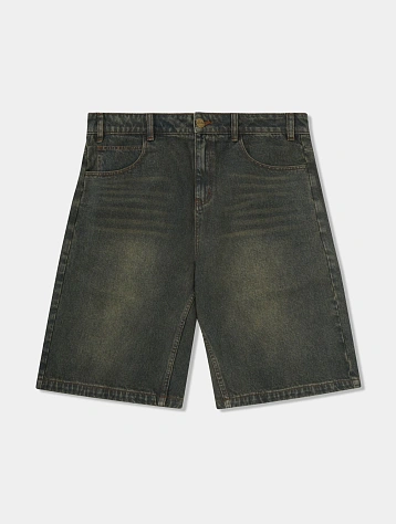 Шорты Butter Goods Warped Shorts Dirty Wash Indigo