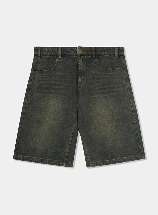 Шорты Butter Goods Warped Shorts Dirty Wash Indigo