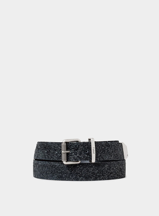 Ремень JUUN.J Nubuck Leather Belt Ash
