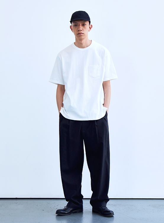 Футболка Uniform Bridge Heavyweight Pocket Off White