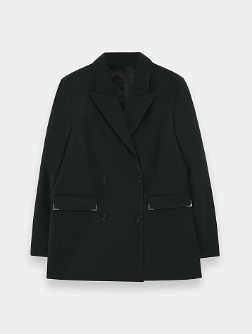 Пиджак Han Kjøbenhavn Double-Breasted Long Dark Green