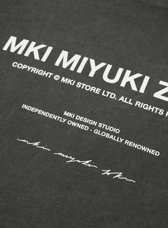 Футболка MKI MIYUKI ZOKU Design Studio Pigment Black