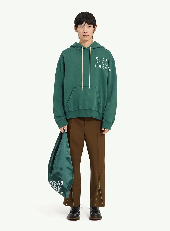 Худи MM6 Maison Margiela Numeric Artwork Green