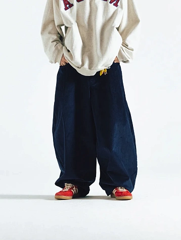 Брюки ANGLAN Corduroy Balloon  Navy