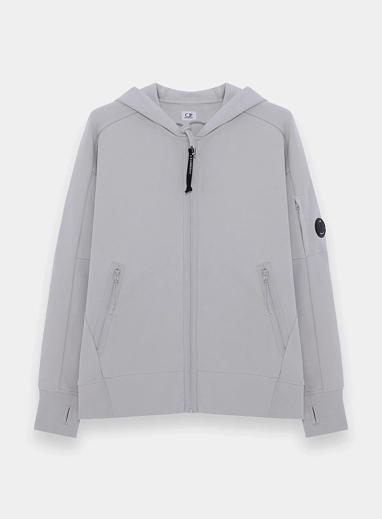 Зип-худи C.P. Company Diagonal Raised Fleece Blue Fox