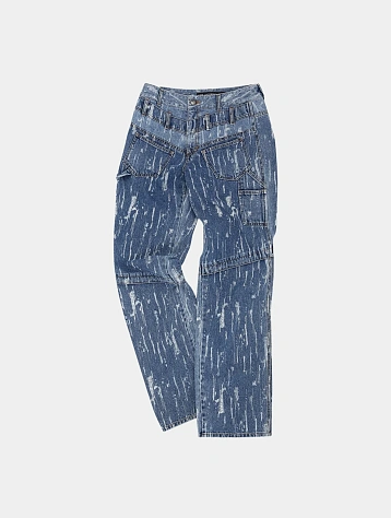 Джинсы Andersson Bell Layered Wide-Leg Jeans Blue