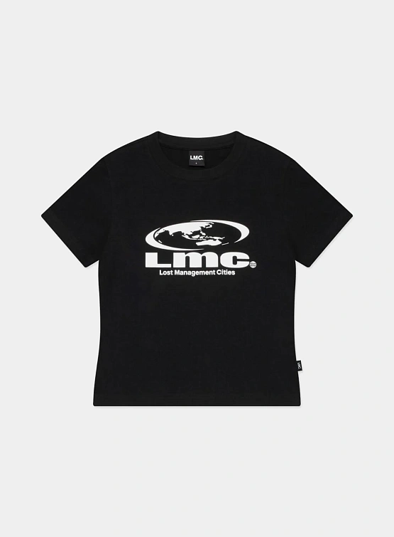 Женская футболка LMC WM Oval Globe Cropped Tee Black