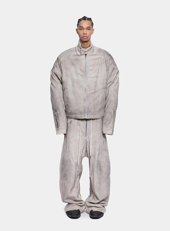 Бомбер ARNODEFRANCE Dirty Biker Jacket White